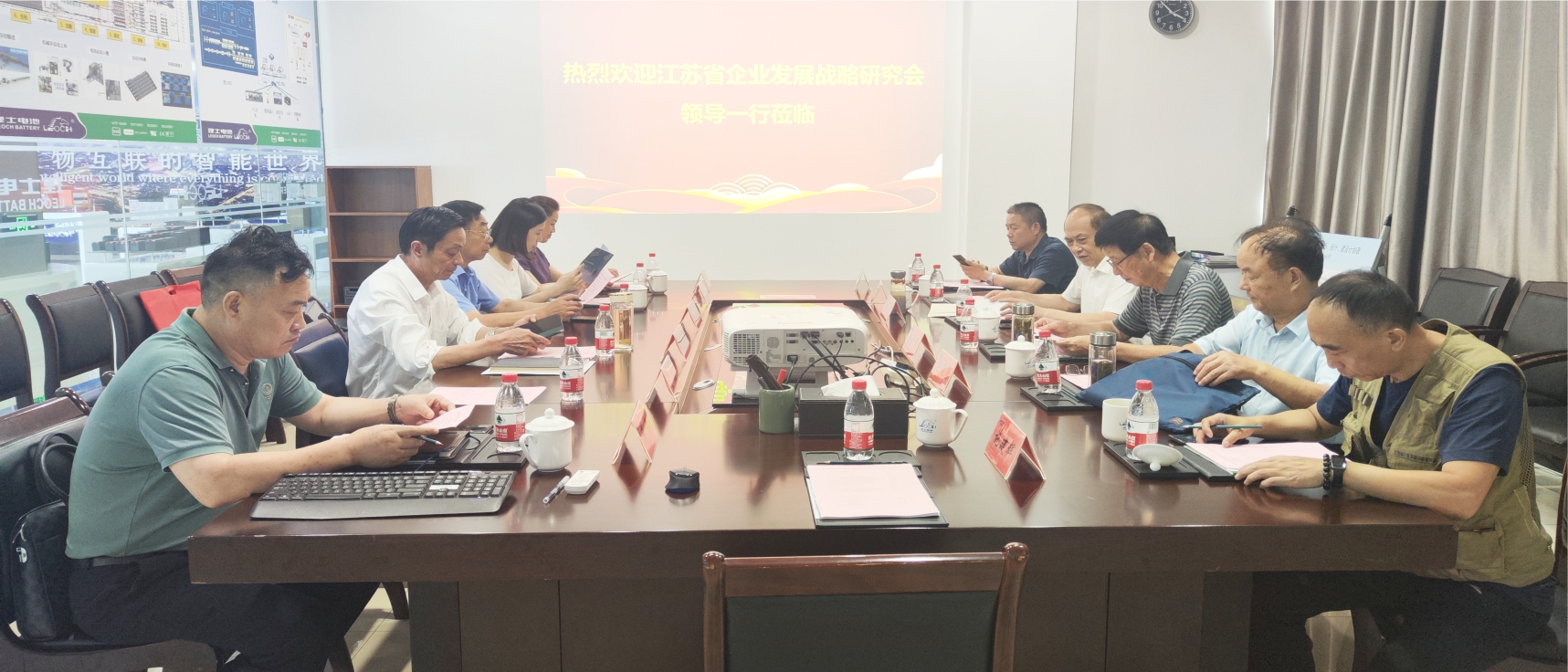 江苏省企业战略研究会副会长徐广华莅临江苏理士调研